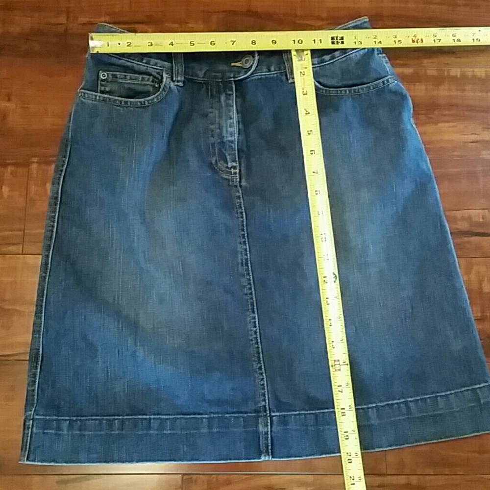 Talbots Jean Skirt - Picture 2 of 6